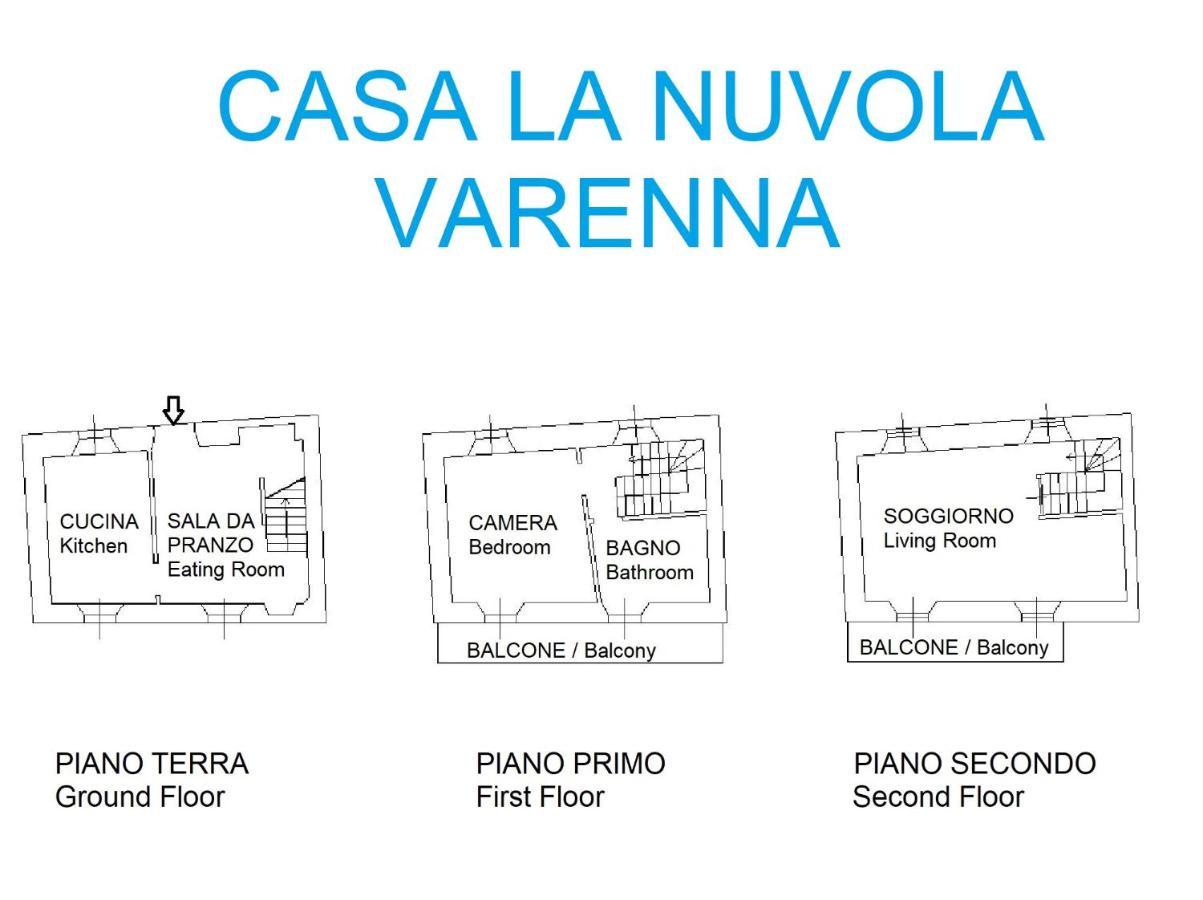 Casa La Nuvola Варенна Екстер'єр фото